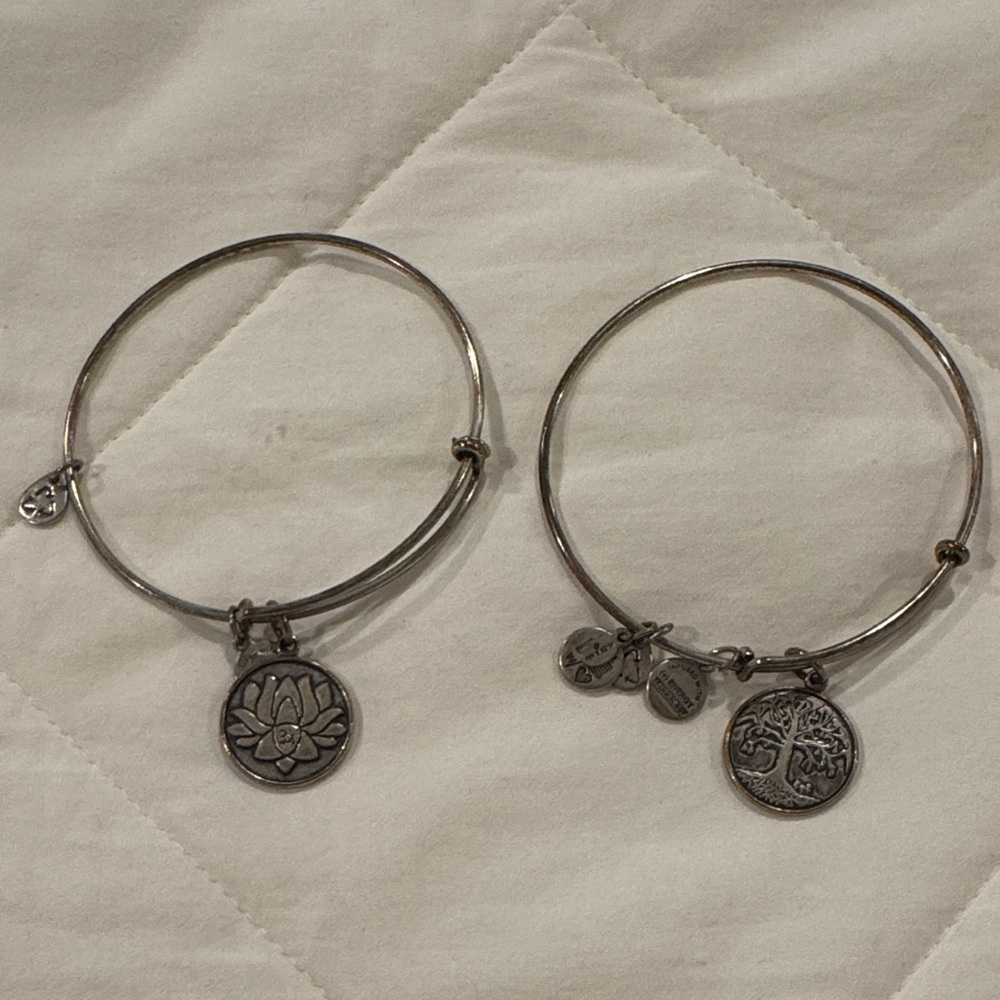 Alex and Ani Silver Charm Bracelets